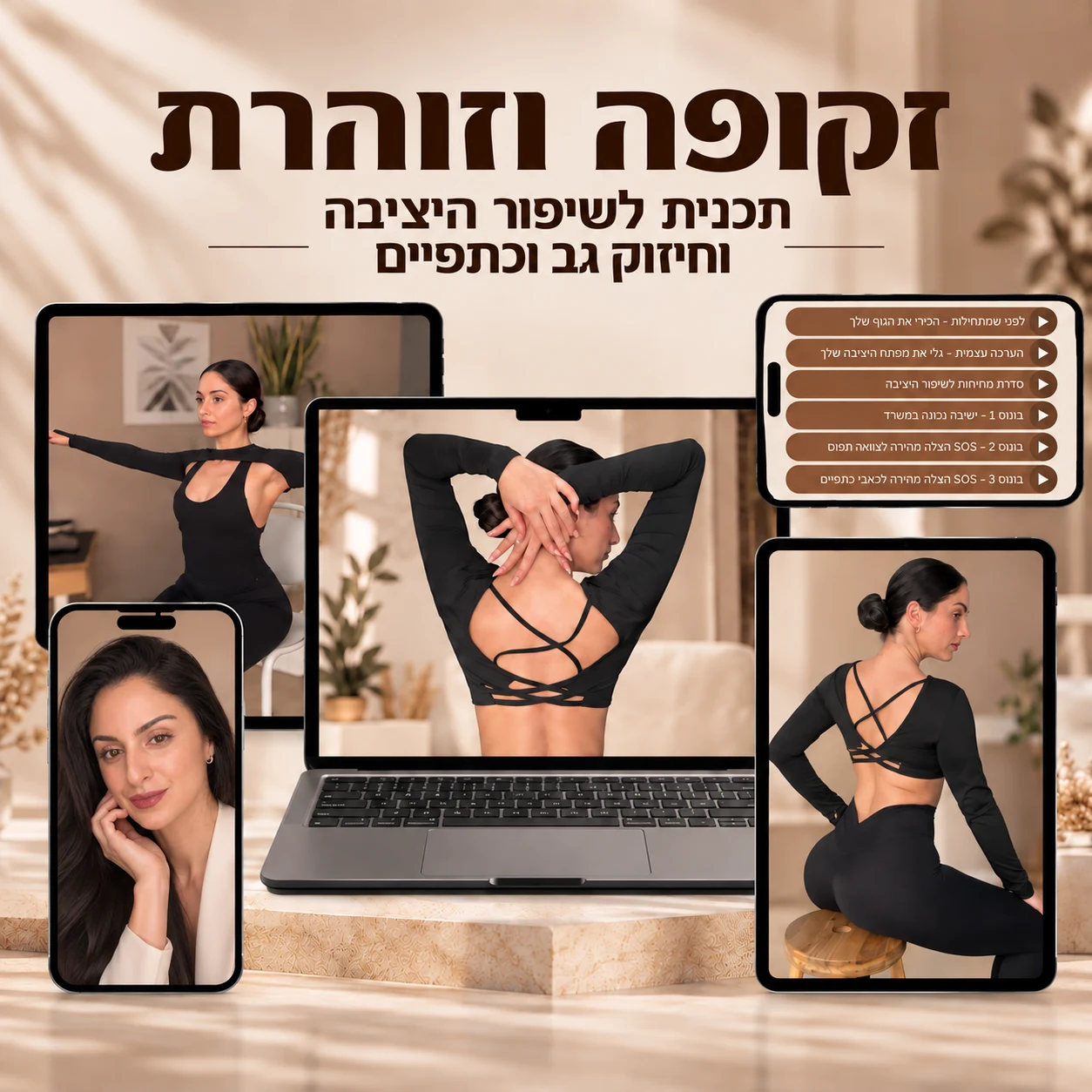 זקופה וזוהרת - mockup 2026